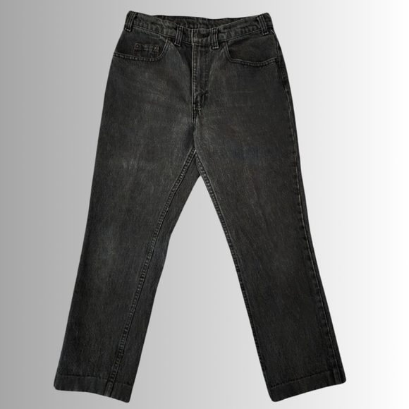 Vintage x 80s “made in Canada” 531 Levi High Waist Black Jean - Picture 6 of 10